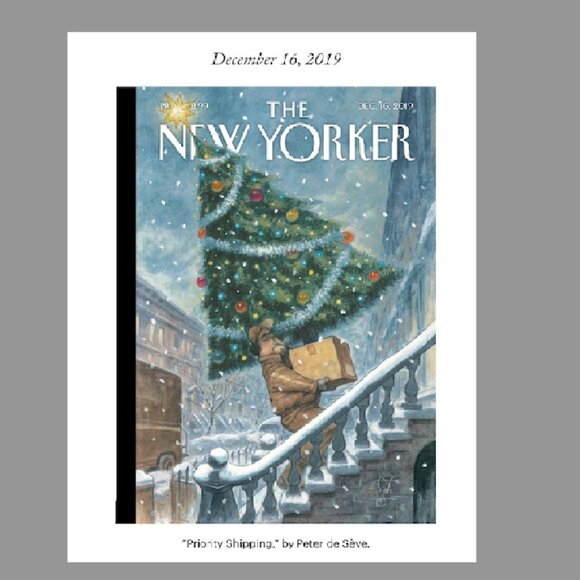 The New Yorker  magazine:  Dec. 16, 2019, "Priority Shipping",  Peter de Sève - Picture 2 of 2